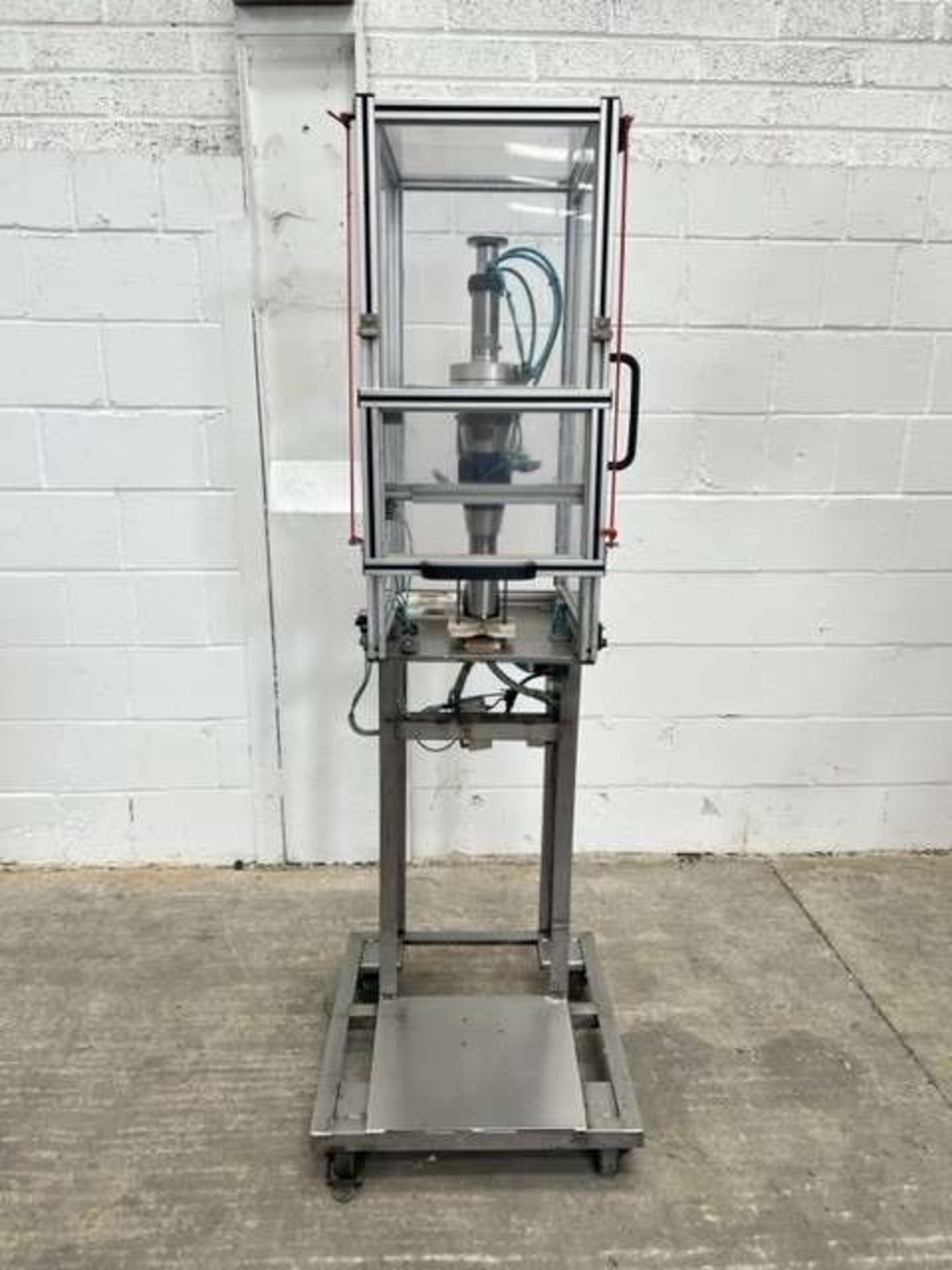 Semi Automatic Single Head Aerosol Capper with Stand and Guarding