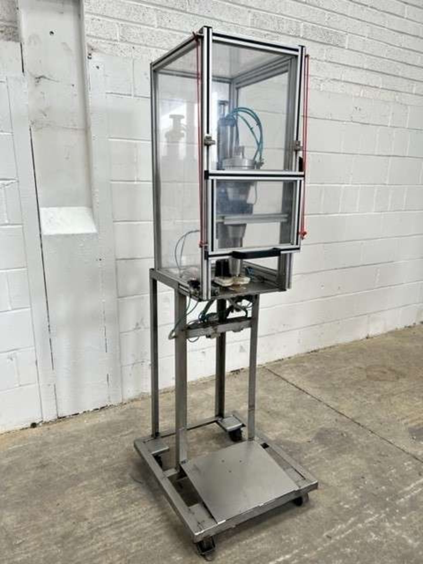 Semi Automatic Single Head Aerosol Capper with Stand and Guarding - Image 2 of 6