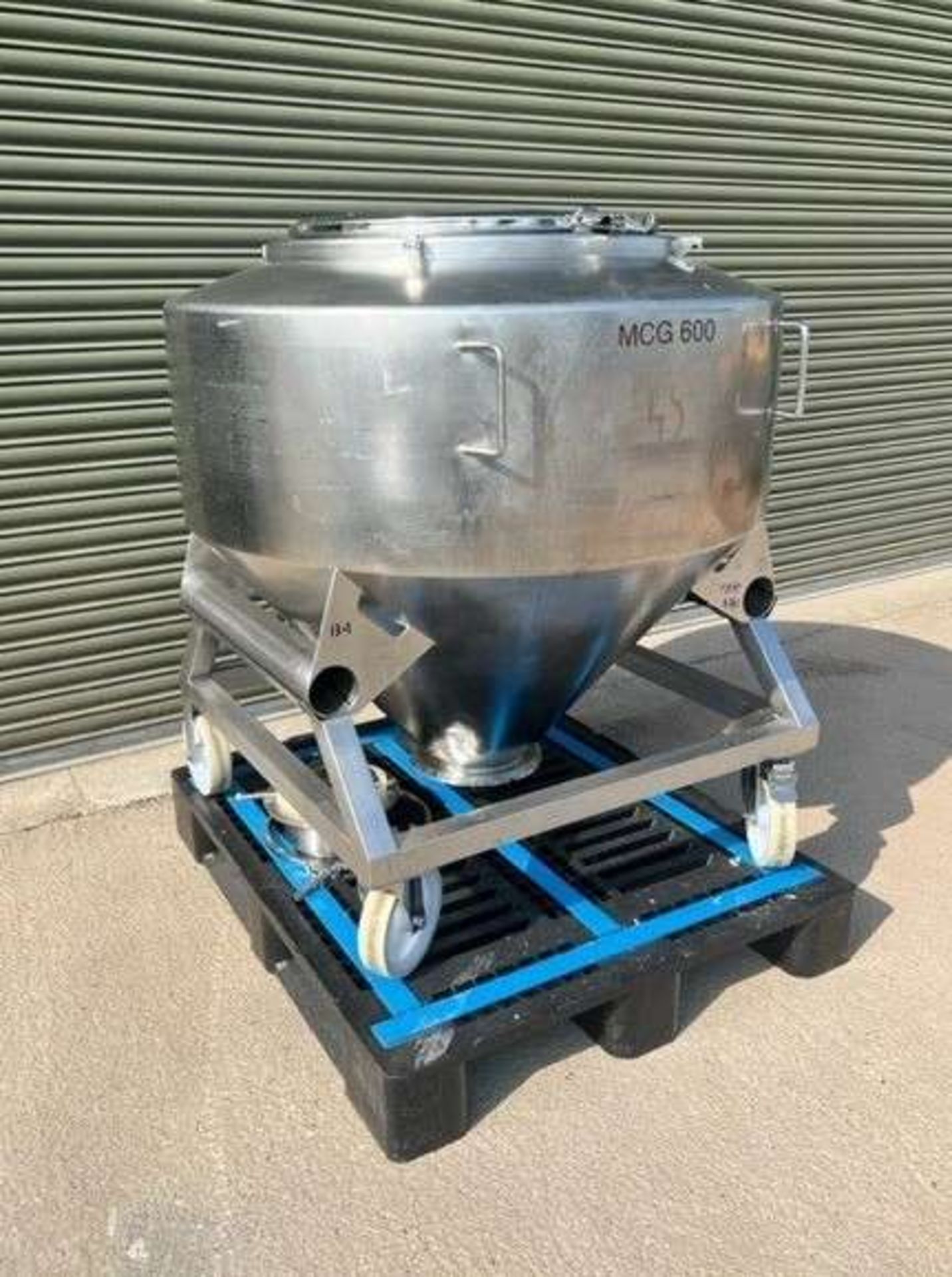 MCG 600 Stainless Steel Mobile Storage Vessel - Image 2 of 3