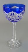 Römerglas, Kristall, Josephinenhütte, Serie "Diva", Jugendstil, H. ca. 19 cm