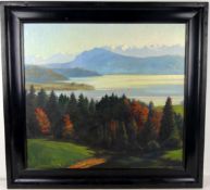 ADAM WOLF (1893-1968), "Herbst am Vierwaldstädter See", Öl/Leinwand,