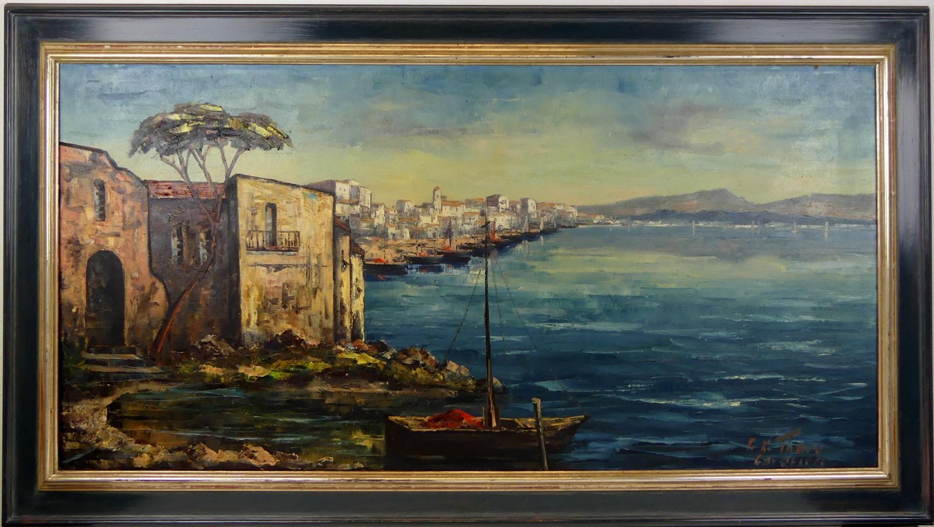 FRIEDRICH KARL THAUER (1924-2009), "Küste bei San Remo", Öl/L.,