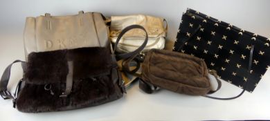 Konvolut von 5 Handtaschen, u.a. Rolf Schulte, Jill Sander, DKNY, Chloé,