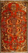 Teppich, Läufer, rot, ca. 224 x 108 cm