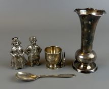 Konvolut von Silberteilen, 800/835er Silber, Halbmond/Krone; kleine Vase,