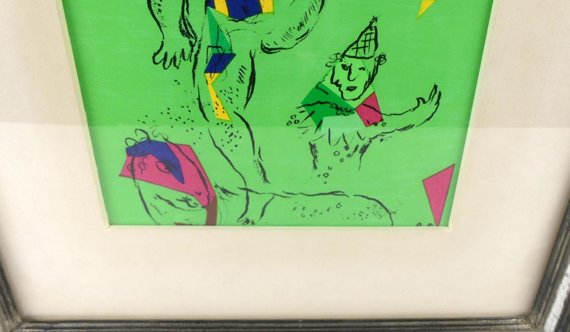 MARC CHAGALL, "L'acrobate vert", Farblithographie, Paris, 1979, - Bild 2 aus 2