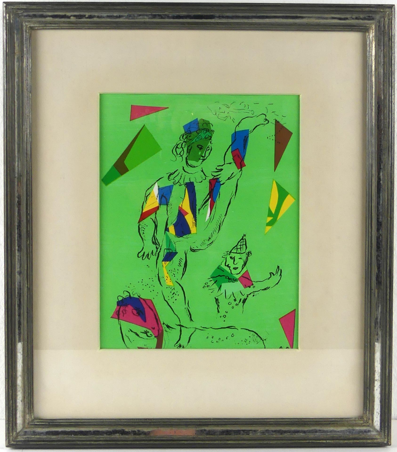 MARC CHAGALL, "L'acrobate vert", Farblithographie, Paris, 1979,