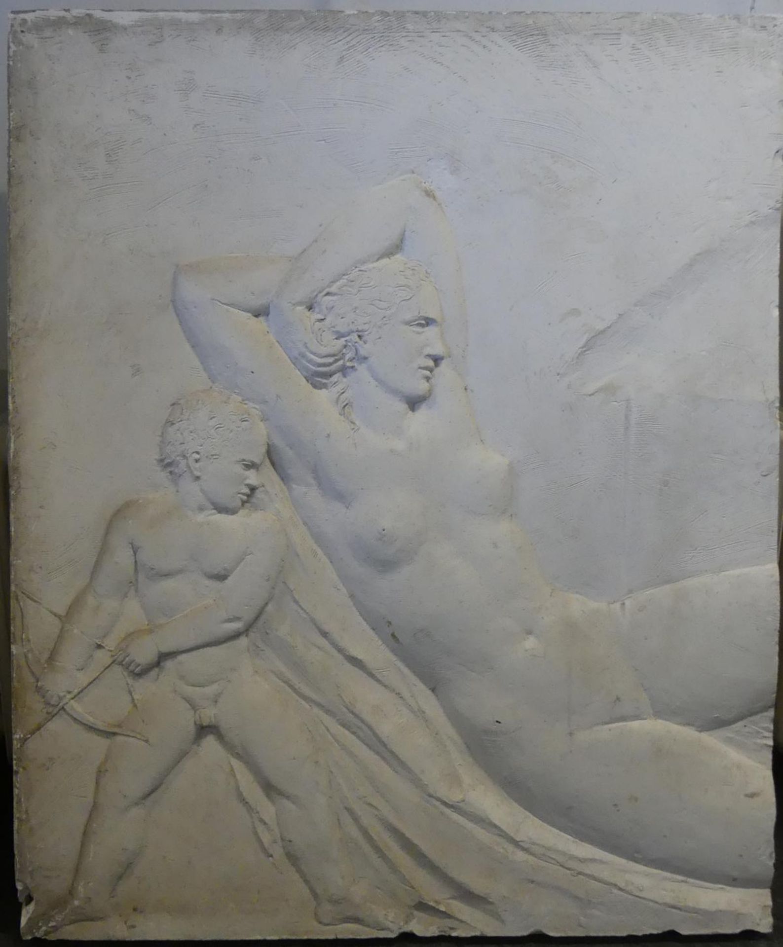 PROF. EMIL HIPP (1893-1965), "Venus & Tannhäuser", Relief, Gips, - Image 2 of 6