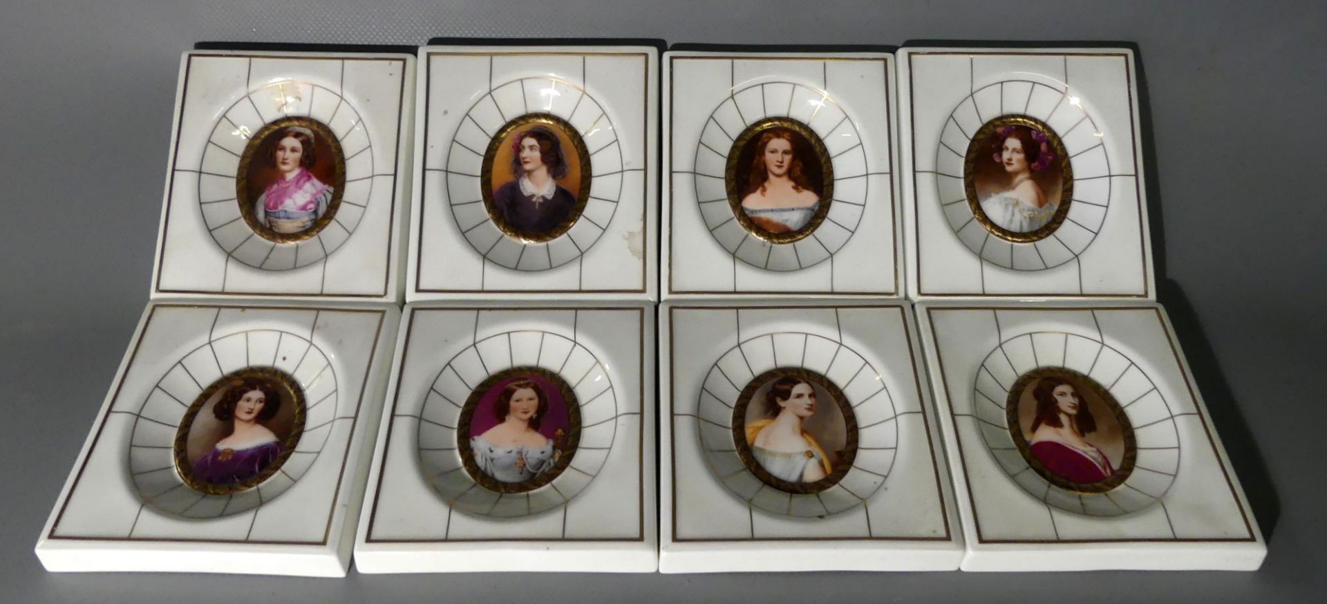 8 Miniaturen, Heinrich Porzellan, Villeroy & Boch, neuzeitlich,