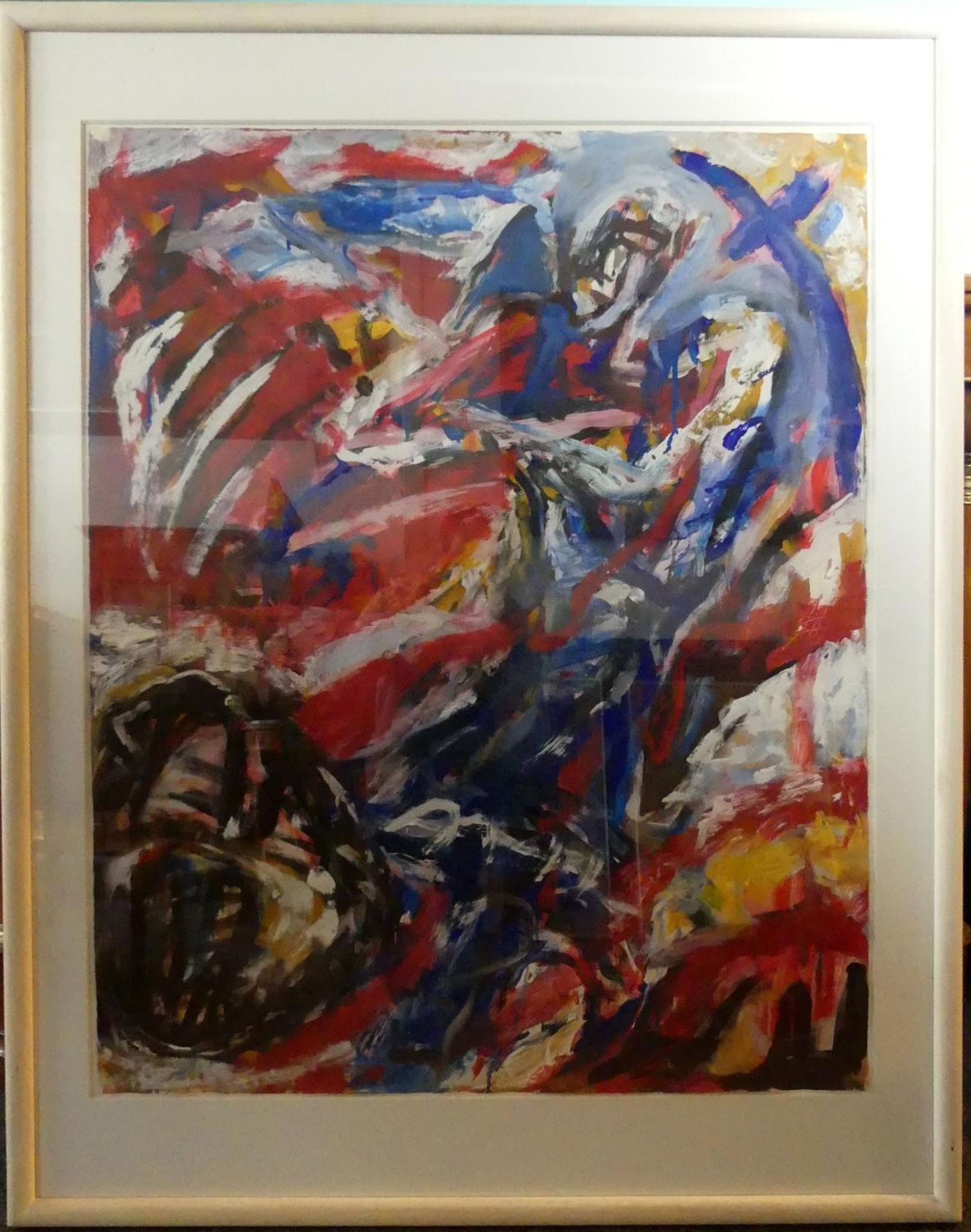 WOLFRAM KASTNER (1947, München), "Abstrakt", Acryl auf