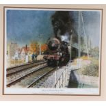 Railways related: Terence Cuneo (1907-1996) 'A Local Train Pulls Out', signed and numbered 167/