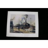 Railways related: Terence Cuneo (1907-1996) 'La Fleche D'or', signed and numbered 55/850 (lower