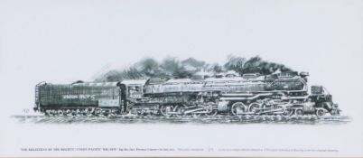 After Terence Cuneo, 'The MIghtiest of the MIghty', unsigned, numbered 29/250, black and white