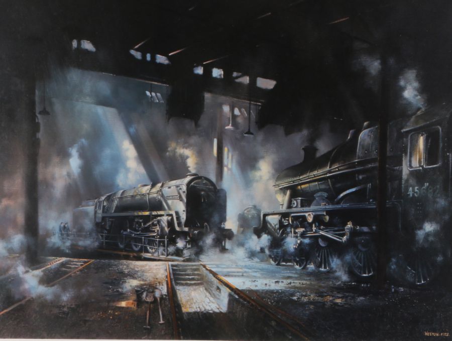 Railways related: After David Weston (1935-2011), group of eleven coloured prints to include '