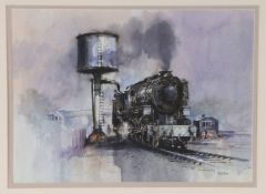 David Weston (1935-2011),'Wartime Yankee', signed (lower right), watercolour, 25 x 34cm (10 x 13in)