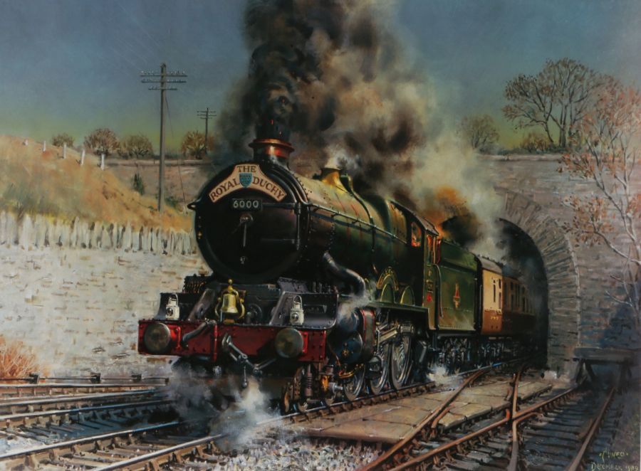 Railways related: Terence Cuneo (1907-1996) 'KIng George V', signed and numbered 475/850 (lower