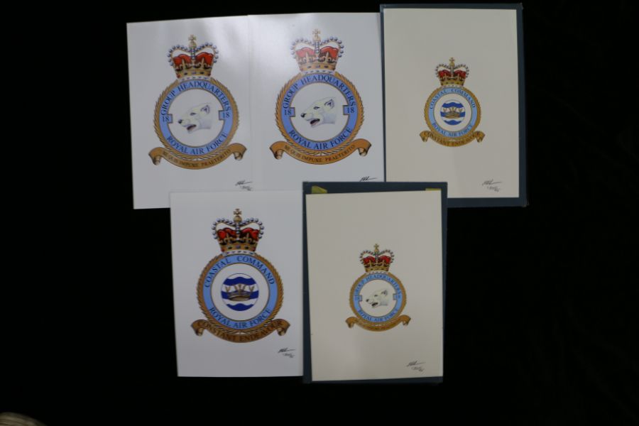 Stuart Black (20th Century) 'RAF Crest - Coastal Coomand' & 'RAF Crest - 18 Group Headquarters'.