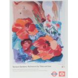 Underground interest: After Jennie Tuffs, four London Underground poster prints, 55 x 41cm (21.5 x