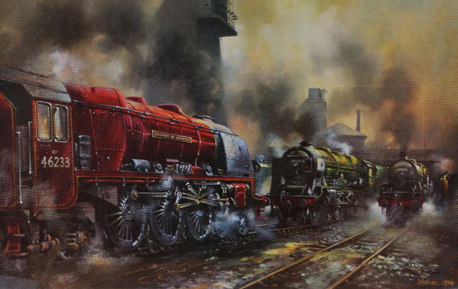 Railways related: After David Weston (1935-2011), group of eleven coloured prints to include ' - Image 6 of 11
