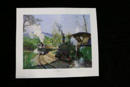 Railways related: Terence Cuneo (1907-1996) 'The Pass Track', signed and numbered 201/350 (lower