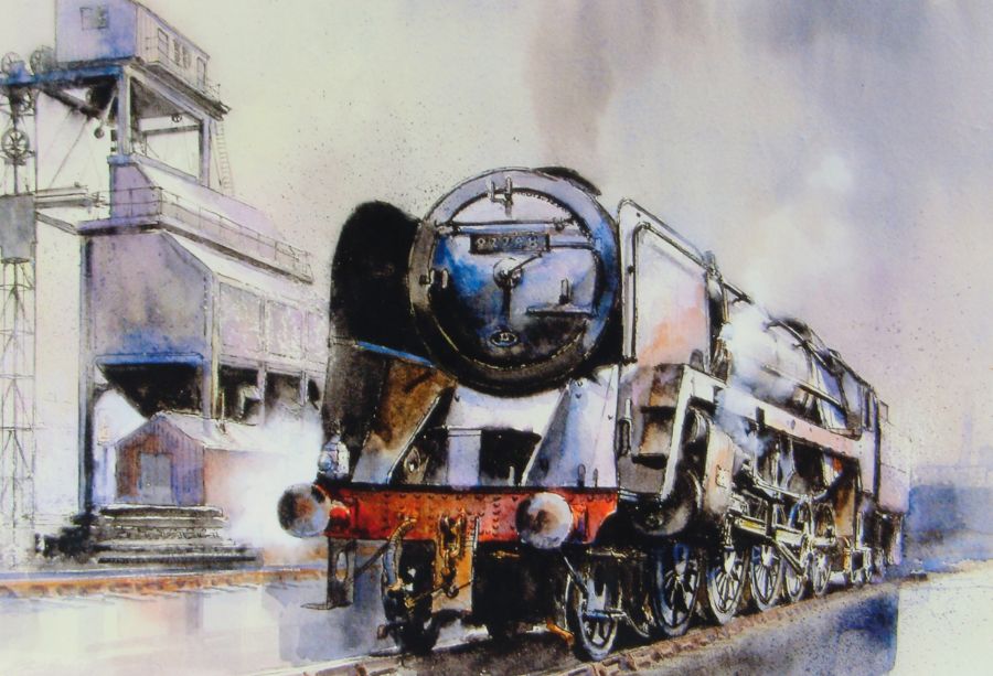 Railways related: After David Weston (1935-2011), group of eleven coloured prints to include ' - Image 4 of 11