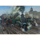 Railways related: Terence Cuneo (1907-1996) 'The Elizabethan', signed and numbered 351/850 (lower