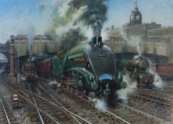 Railways related: Terence Cuneo (1907-1996) 'The Elizabethan', signed and numbered 351/850 (lower