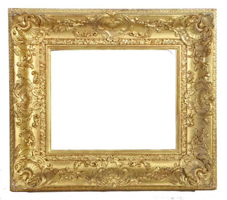 Heavily moulded picture frame, 19th Century English, 17" x 14" (rebate) - Image 2 of 2