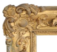 Heavy pattern picture frame with extensive relief, 19th Century English, 28" x 23" (rebate)