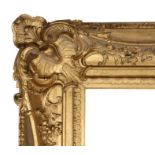 Heavily swept and pierced picture frame, 19th Century English, 46" x 35" (rebate)