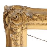 Victorian pattern picture frame (slight a/f), 19th Century English, 22" x 19" (rebate)