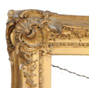 Victorian pattern picture frame (slight a/f), 19th Century English, 22" x 19" (rebate)