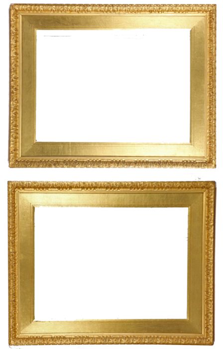 A fabulous pair of Watts picture frames, 19th Century,  glazed, 30" x 22" (rebate) (2) - Image 2 of 2