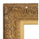 Victorian pattern picture frame (slight a/f), 19th Century English, 28" x 16" (rebate)
