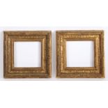 Running pattern picture frames, a pair, 19th Century English, 7" x 7" (rebate) (2)