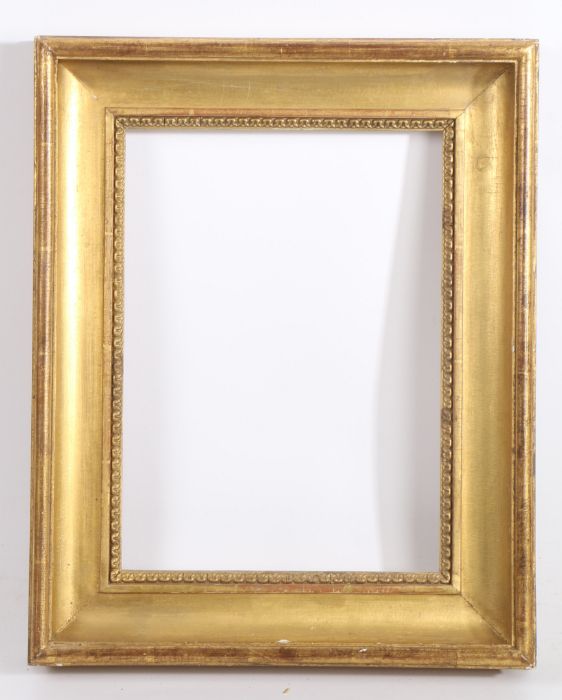 Hollow pattern picture frame, 19th Century English, 13" x 10" (rebate) - Image 2 of 2