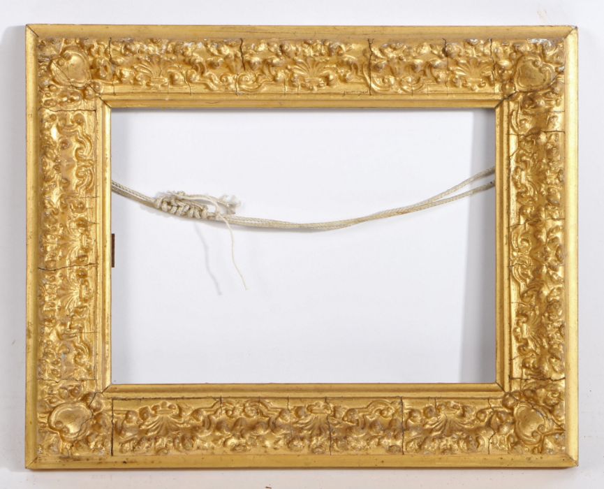 Hollow pattern picture frame, 19th Century English, 13" x 10" (rebate) - Image 2 of 2