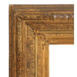 Straight pattern picture frames, a pair, 19th Century English, 27"x 17" (rebate) (2)