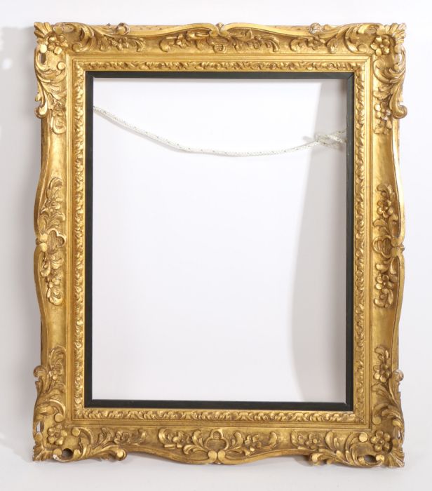 Heavily carved, swept picture frame, 19th Century English, 20" x 16" (rebate) - Image 2 of 2