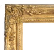 Straight picture frame with corners, 19th Century English, 15.5" x 14" (rebate)