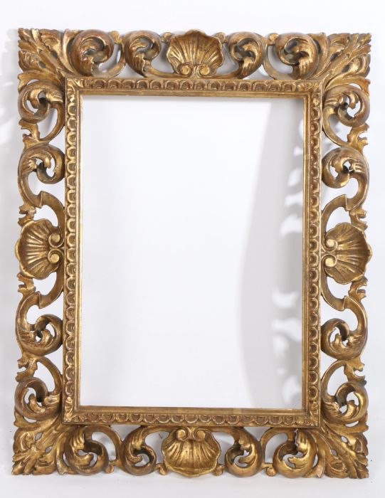 Florentine carved frame, 19th Century Italian, 15" x 10.5" (rebate) - Image 2 of 2