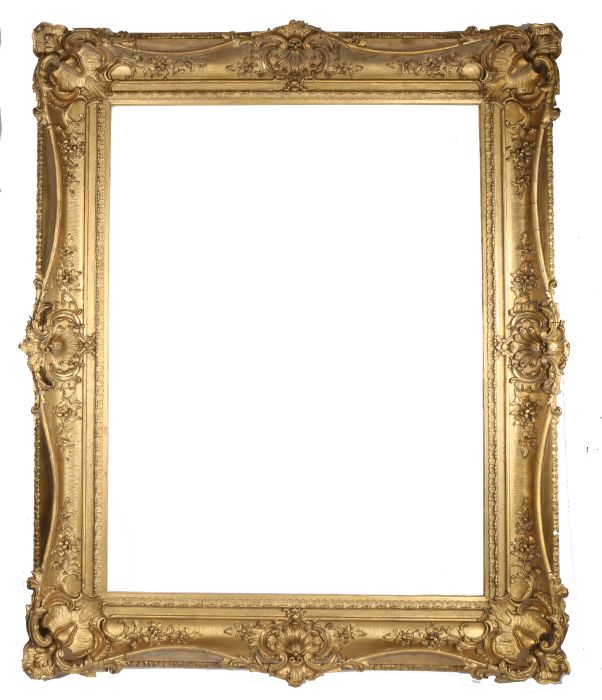 Heavily swept and pierced picture frame, 19th Century English, 46" x 35" (rebate) - Image 2 of 4