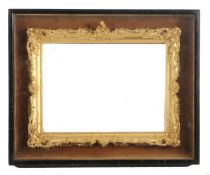 Edwardian portrait boxed picture frame, horizontal, velvet lined, 11.5" x 9" (rebate)