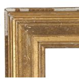 Straight pattern picture frame, 19th Century English, 35" x 24" (rebate)