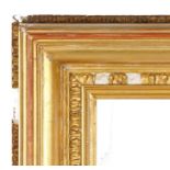 Straight pattern picture frame, 19th Century English, 40" x 30" (rebate)