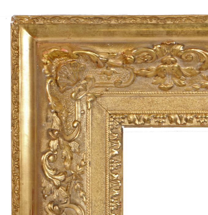 Heavily pattered picture frame, 19th Century Continental, 22" x 16" (rebate)