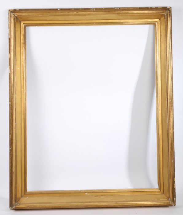 Straight pattern picture frame (without inner), 19th Century English, 39" x 31" (rebate) - Image 2 of 2