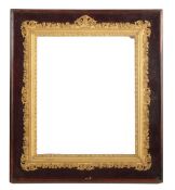 Edwardian portrait boxed picture frame, velvet lined, 12" x 10" (rebate)