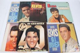 A collection of approx. 10 Elvis Presley LPs to include Rare Elvis ( PL 42935 , Germany pressing )