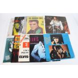 A collection of approx. 10 Elvis Presley LPs (unofficial releases)